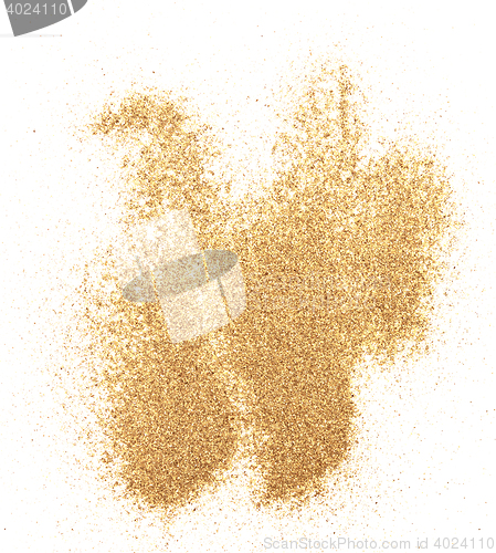 Image of sand on white