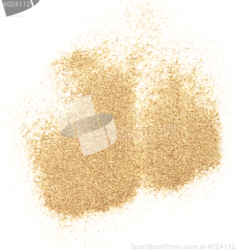 Image of sand on white