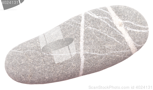 Image of pebble on white