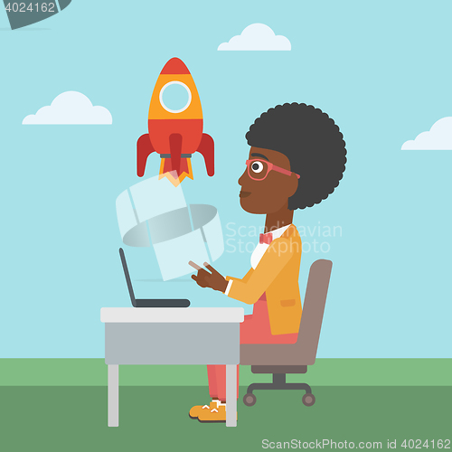 Image of Business start up vector illustration.