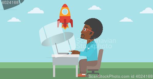 Image of Business start up vector illustration.