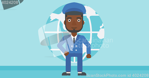 Image of Businessman taking part in global business.