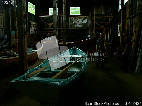 Image of Boat in museum, Bassholmen