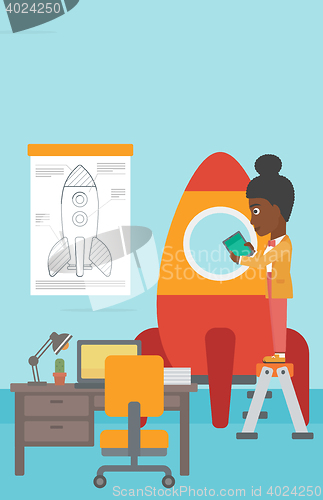 Image of Business start up vector illustration.
