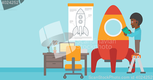 Image of Business start up vector illustration.