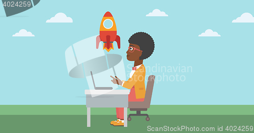 Image of Business start up vector illustration.