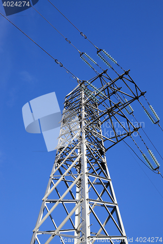 Image of High-voltage power poles