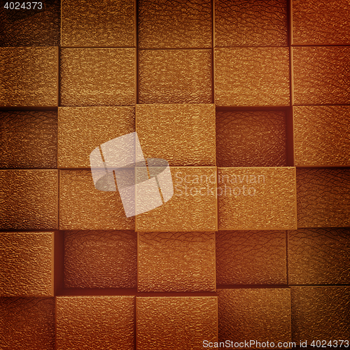 Image of leather urban background . 3D illustration. Vintage style.