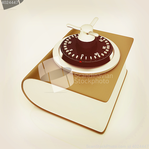 Image of Information security concept. . 3D illustration. Vintage style.