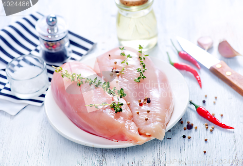 Image of raw chicken fillet