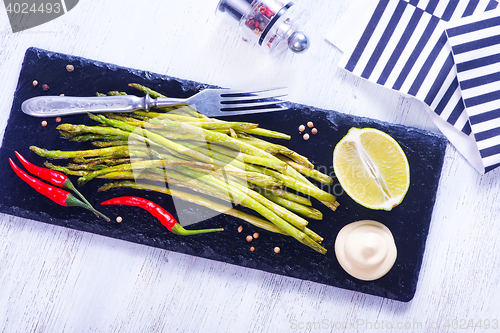 Image of fried asparagus