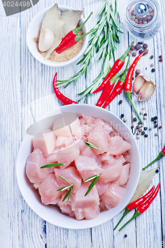 Image of raw chicken pieces