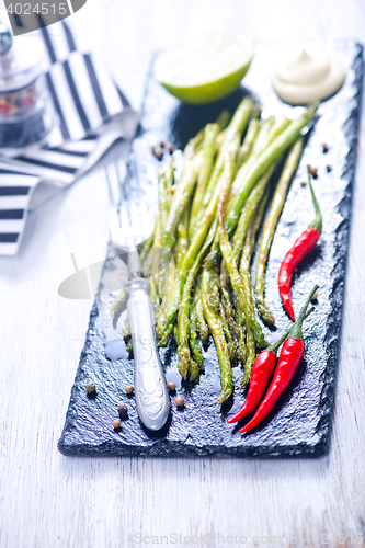 Image of fried asparagus