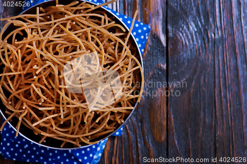 Image of brown pasta