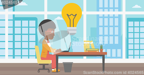 Image of Successful business idea vector illustration.