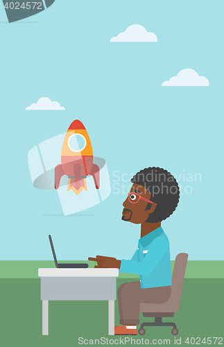 Image of Business start up vector illustration.