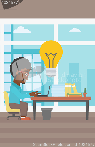 Image of Successful business idea vector illustration.