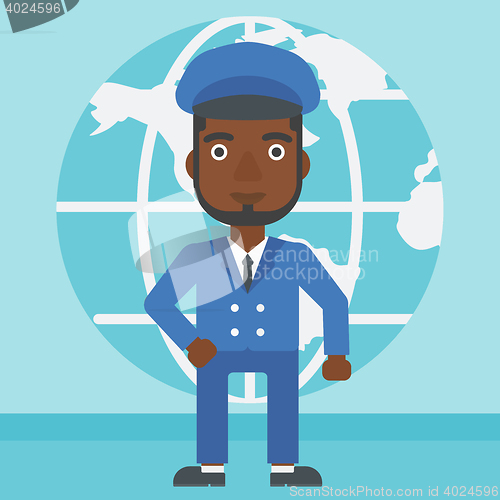 Image of Businessman taking part in global business.
