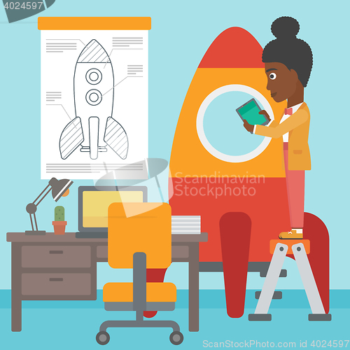 Image of Business start up vector illustration.