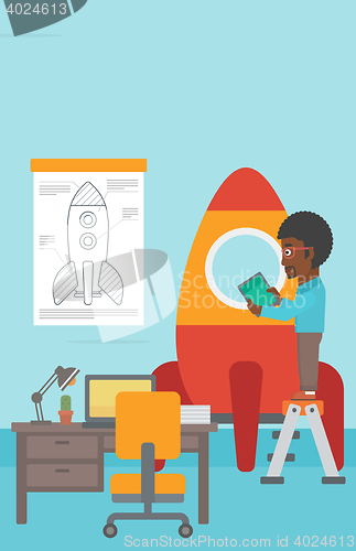 Image of Business start up vector illustration.