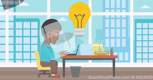 Image of Successful business idea vector illustration.