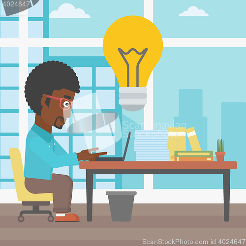 Image of Successful business idea vector illustration.