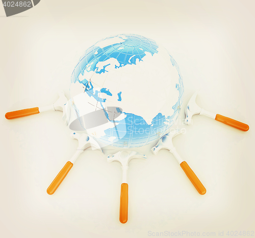 Image of . 3D illustration. Vintage style.