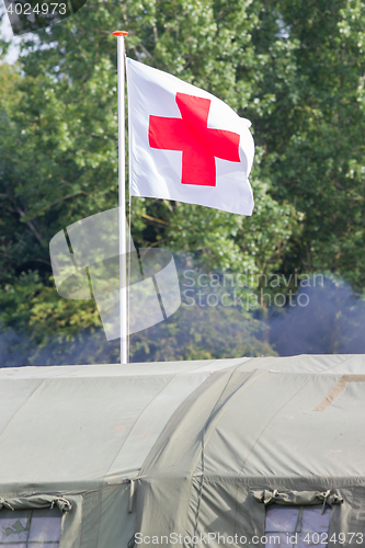 Image of Red cross flag