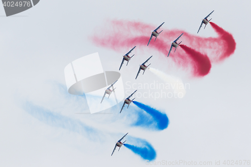 Image of LEEUWARDEN, THE NETHERLANDS-JUNE 11, 2016: Pilots of Patrouille 