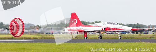 Image of LEEUWARDEN, THE NETHERLANDS - JUNE 10, 2016: Turkish Air Force D