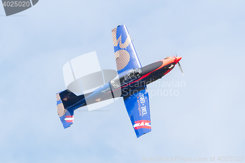 Image of LEEUWARDEN, THE NETHERLANDS - JUNE 10, 2016: Austian PC-7 Pilatu