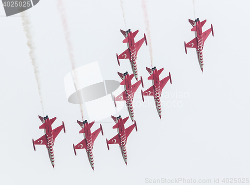 Image of LEEUWARDEN, THE NETHERLANDS - JUNE 10, 2016: Turkish Air Force D