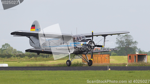 Image of LEEUWARDEN, THE NETHERLANDS-JUNE 10: An old german DM-SKL Deutsc