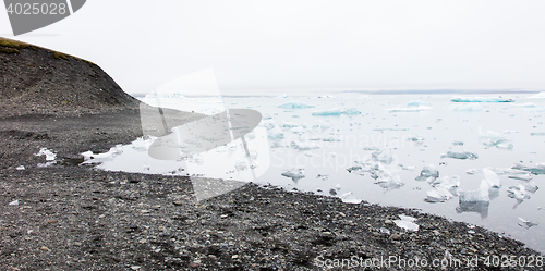 Image of Jokulsarlon is a large glacial lake in southeast Iceland