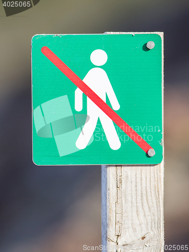 Image of Forbidden to walk over here - Iceland