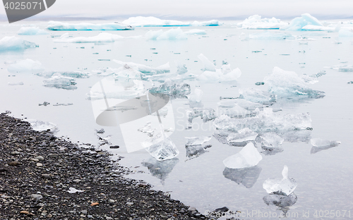 Image of Jokulsarlon is a large glacial lake in southeast Iceland