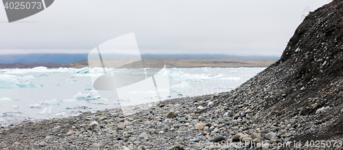 Image of Jokulsarlon is a large glacial lake in southeast Iceland