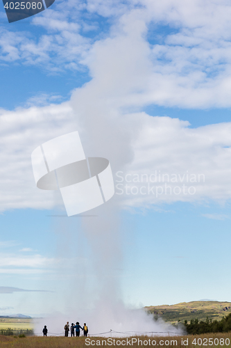 Image of Impressive eruption of the biggest active geysir, Strokkur, with