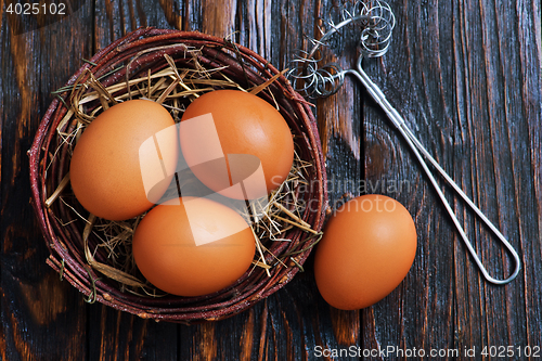 Image of chicken eggs