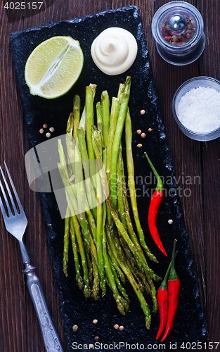 Image of fried asparagus