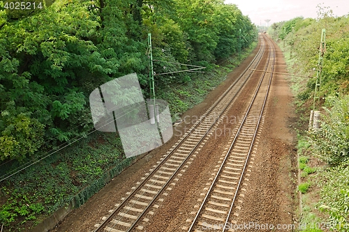 Image of Railway tracks to the distance