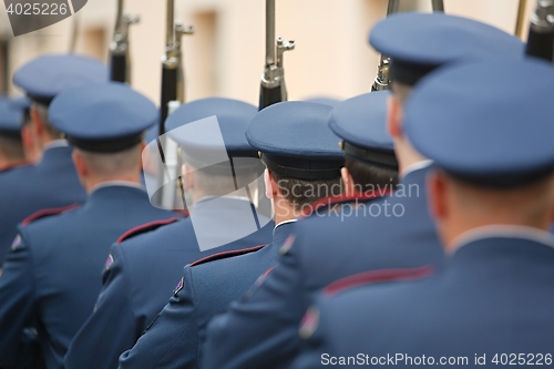 Image of Armed palace guards