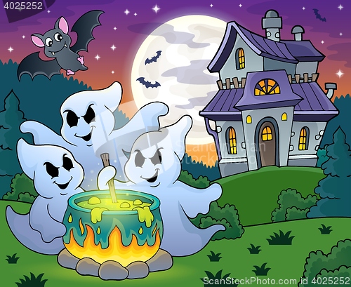Image of Ghosts stirring potion theme image 4