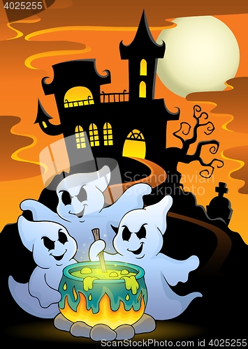 Image of Ghosts stirring potion theme image 5