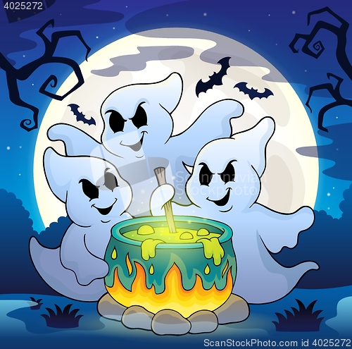 Image of Ghosts stirring potion theme image 2