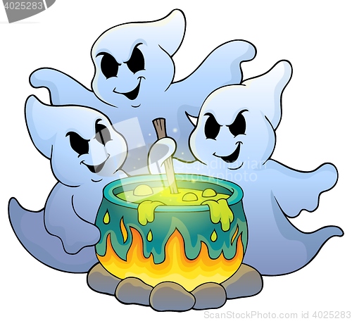 Image of Ghosts stirring potion theme image 1