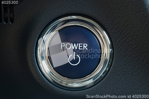 Image of Power button of a car