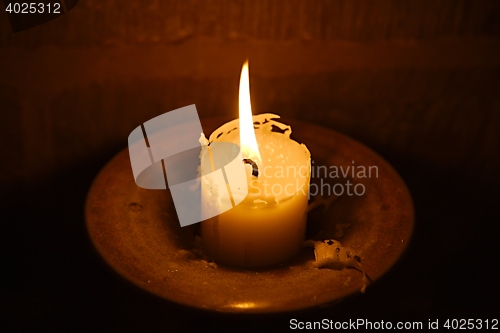 Image of Candle on Fire