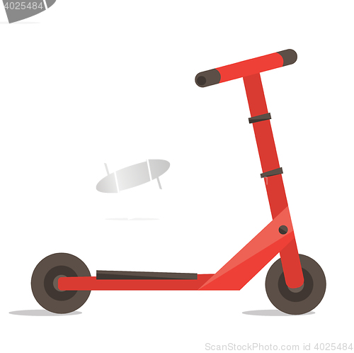 Image of Classic kick scooter vector illustration.