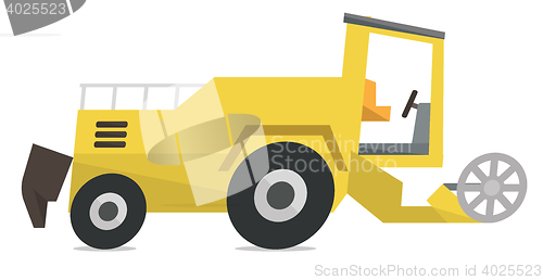 Image of Modern combine harvester vector illustration.